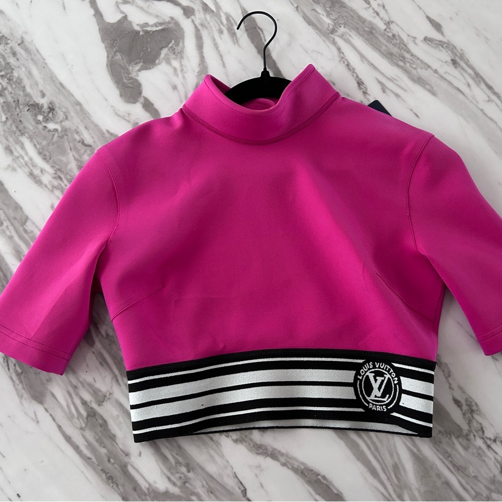 Louis Vuitton Fuchsia Crop Top